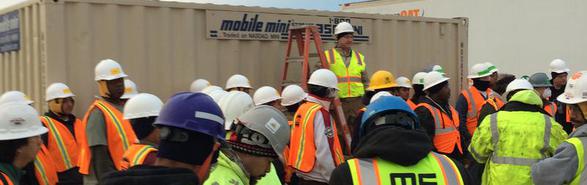 Robert Layman Conducts Site Safety Training